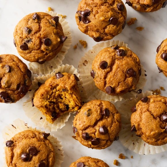 Pumpkin chocolate chip muffins