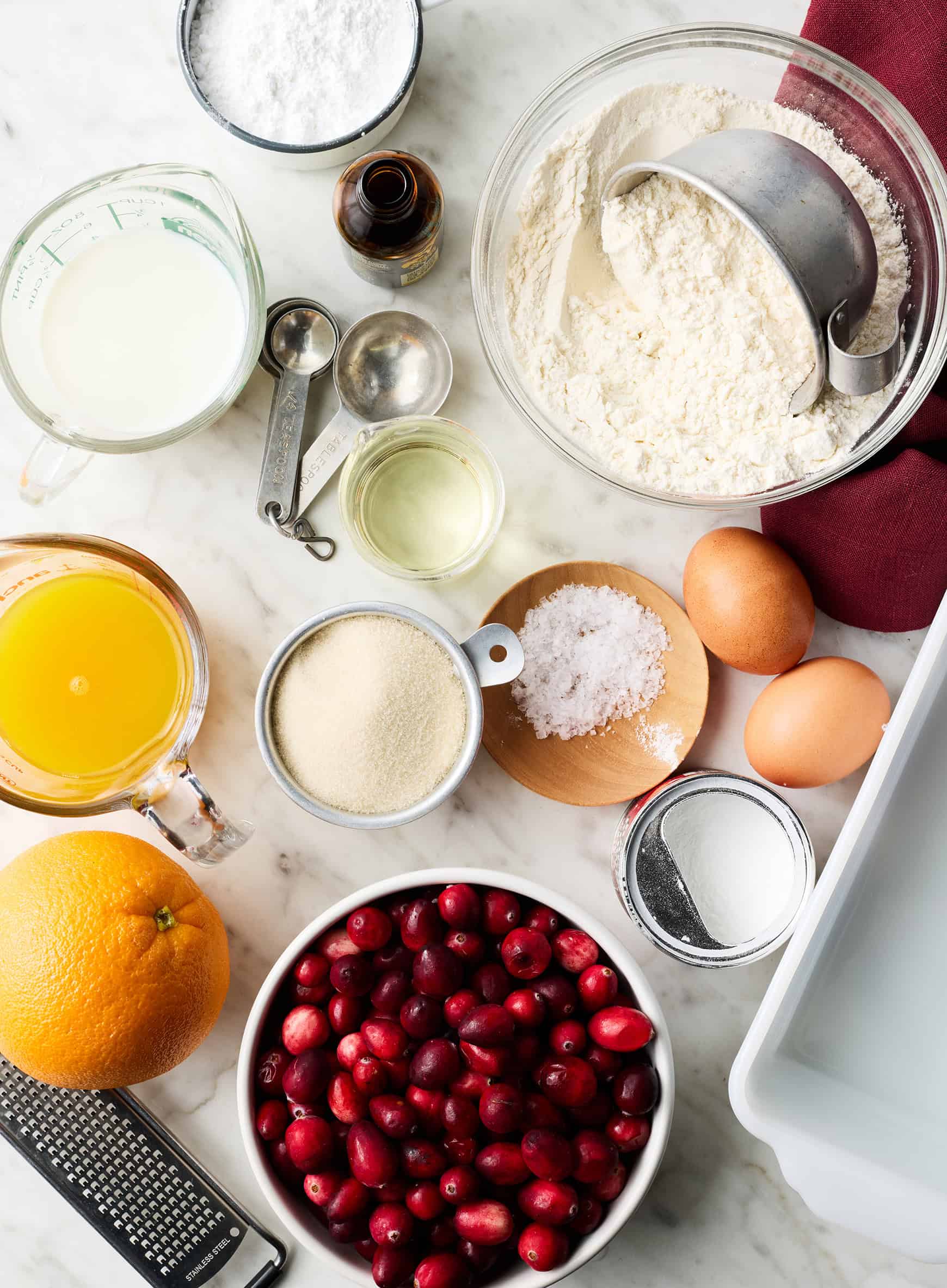 Cranberry orange bread recipe ingredients