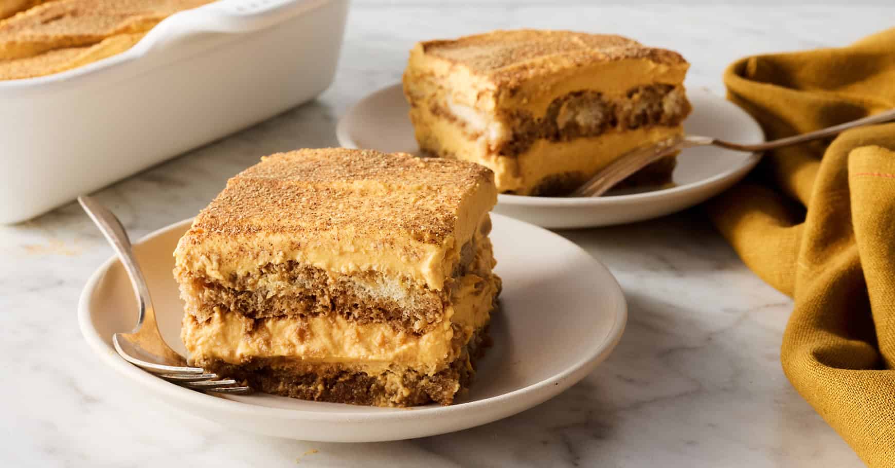 Skip the pie-this no-bake pumpkin tiramisu belongs on your Thanksgiving table