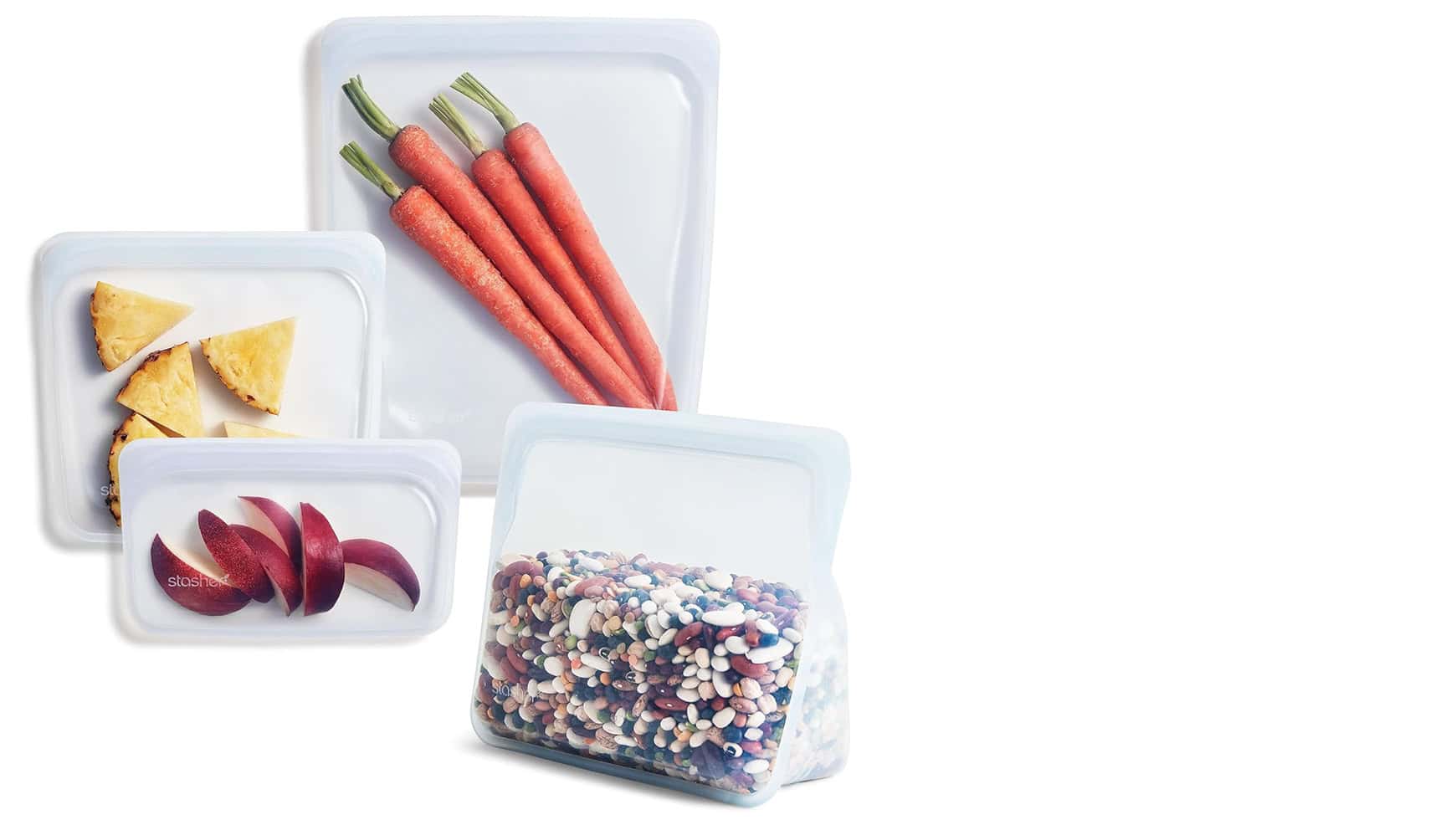 4-piece Stasher bag set