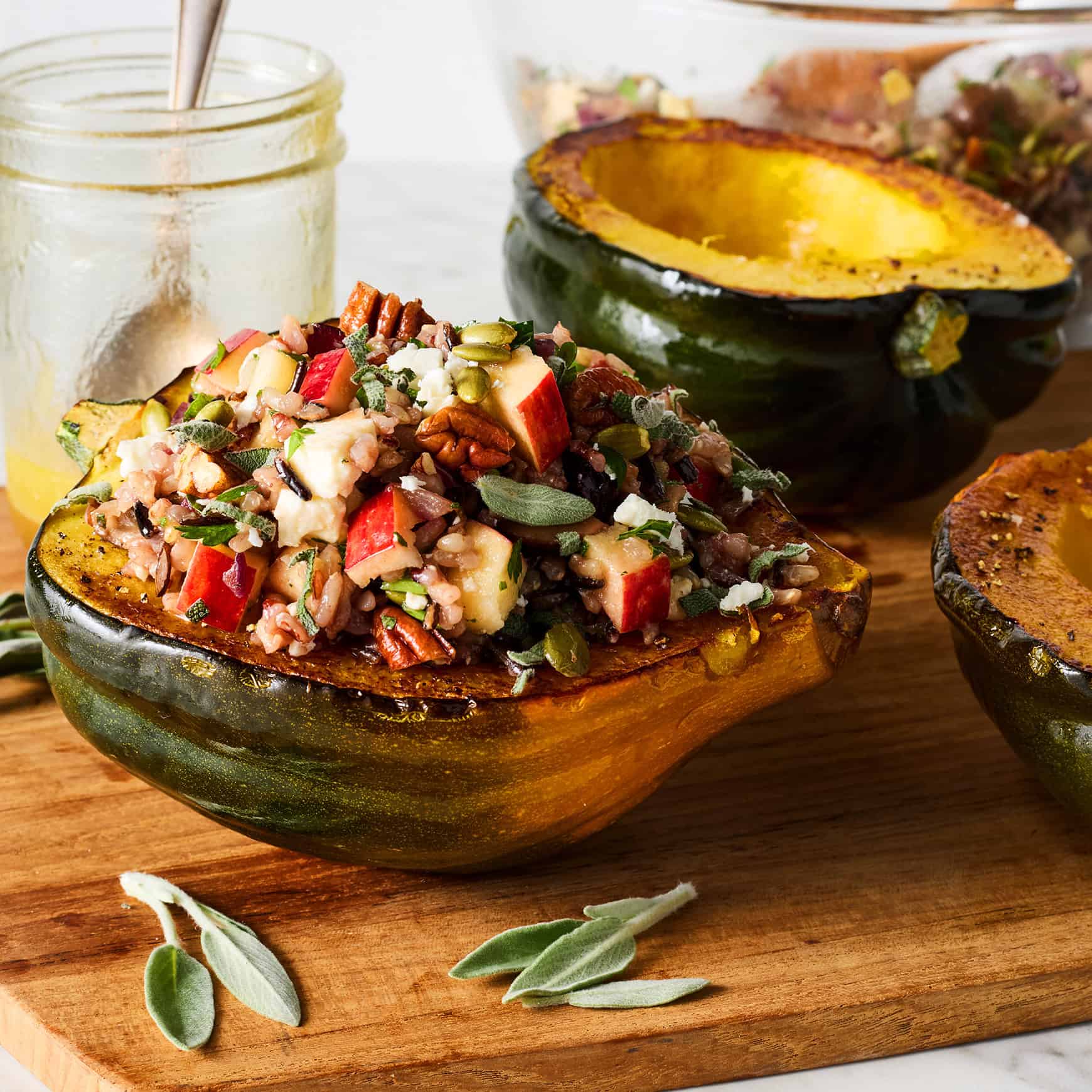 Stuffed acorn squash recipe