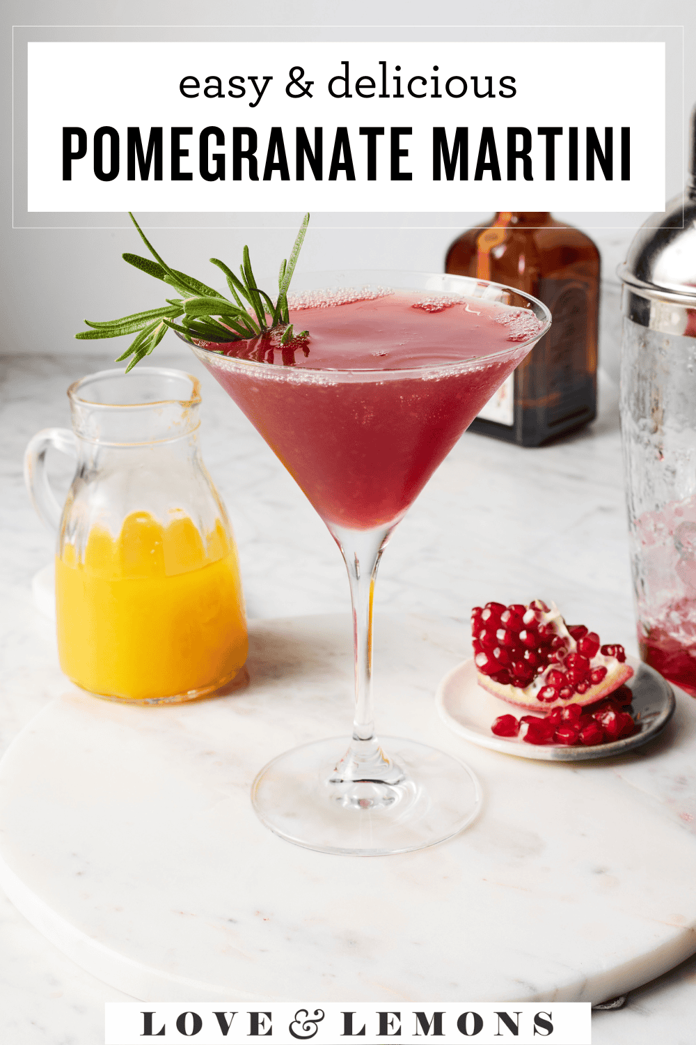 Pomegranate martini