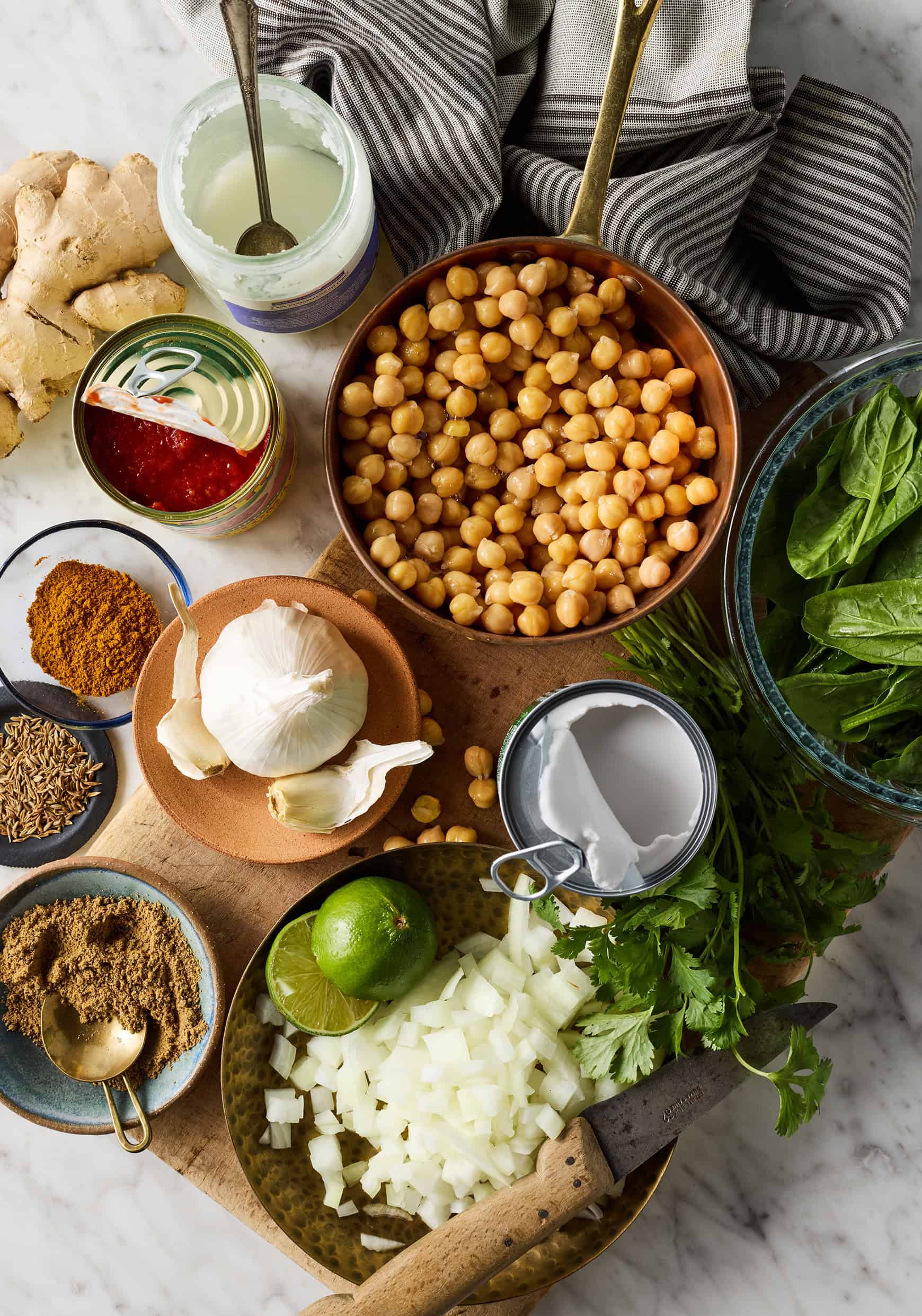 Chickpea curry recipe ingredients