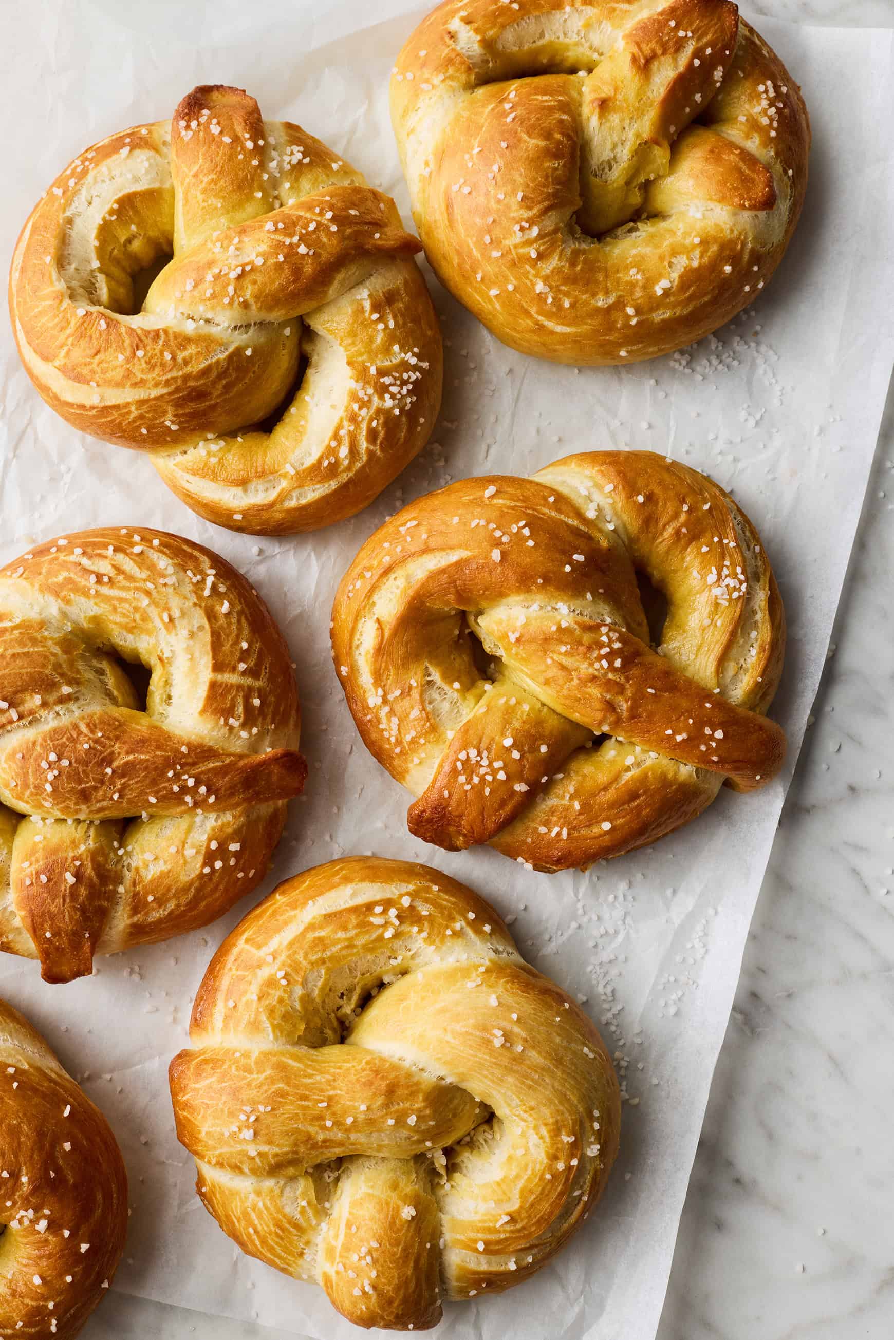 Homemade soft pretzels