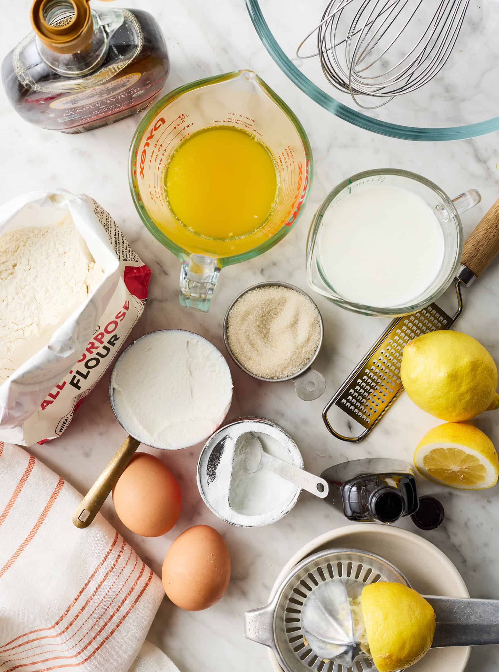 Lemon ricotta pancakes recipe ingredients