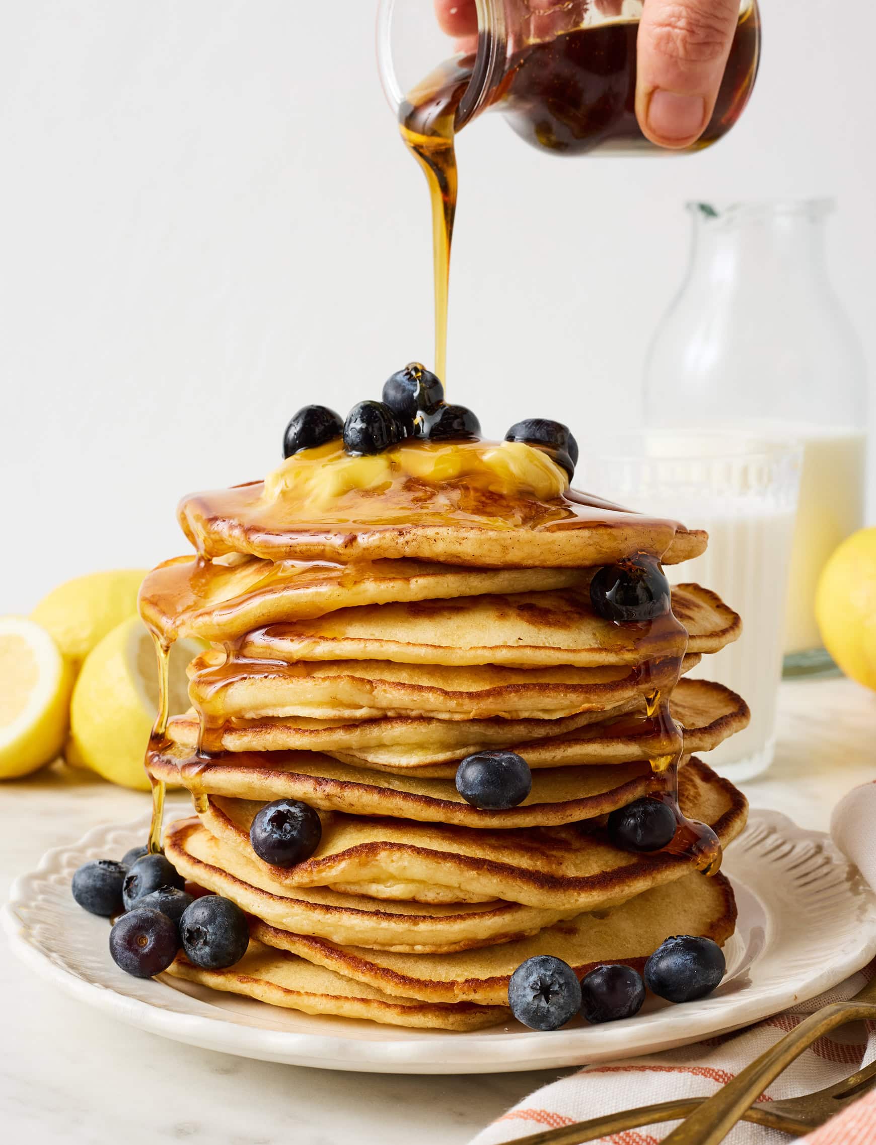 Lemon ricotta pancakes