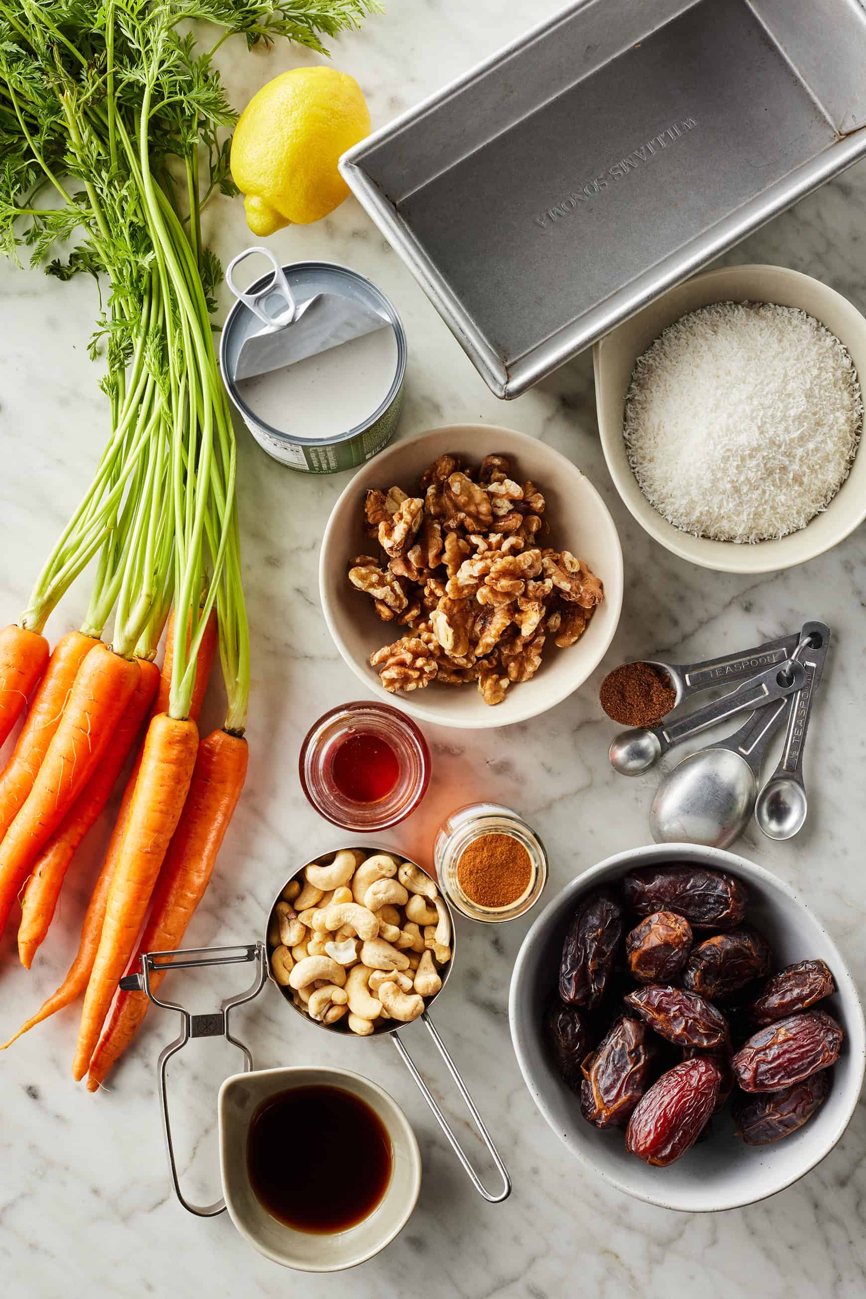 Carrot cake bars ingredients