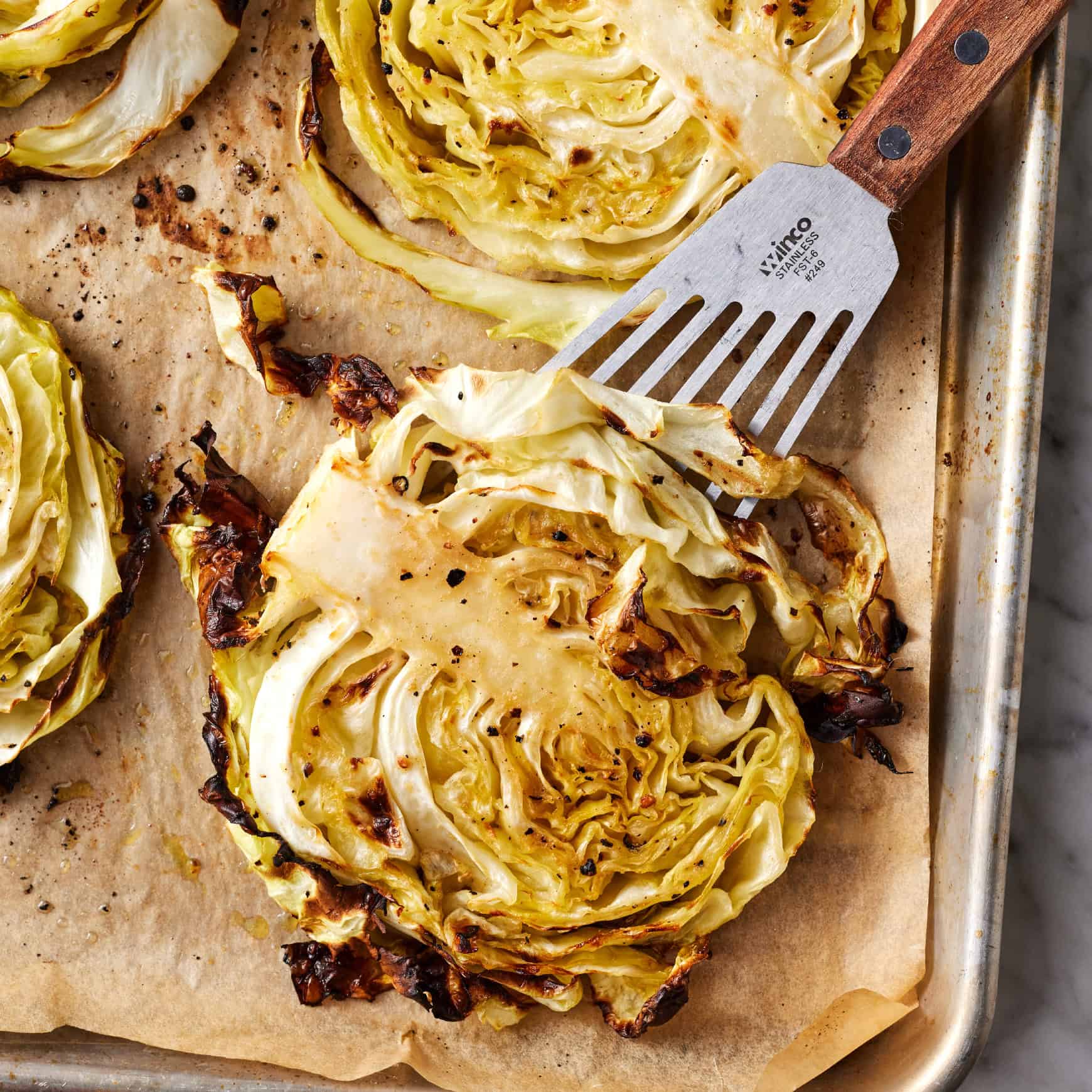st patricks day food - cabbage steaks