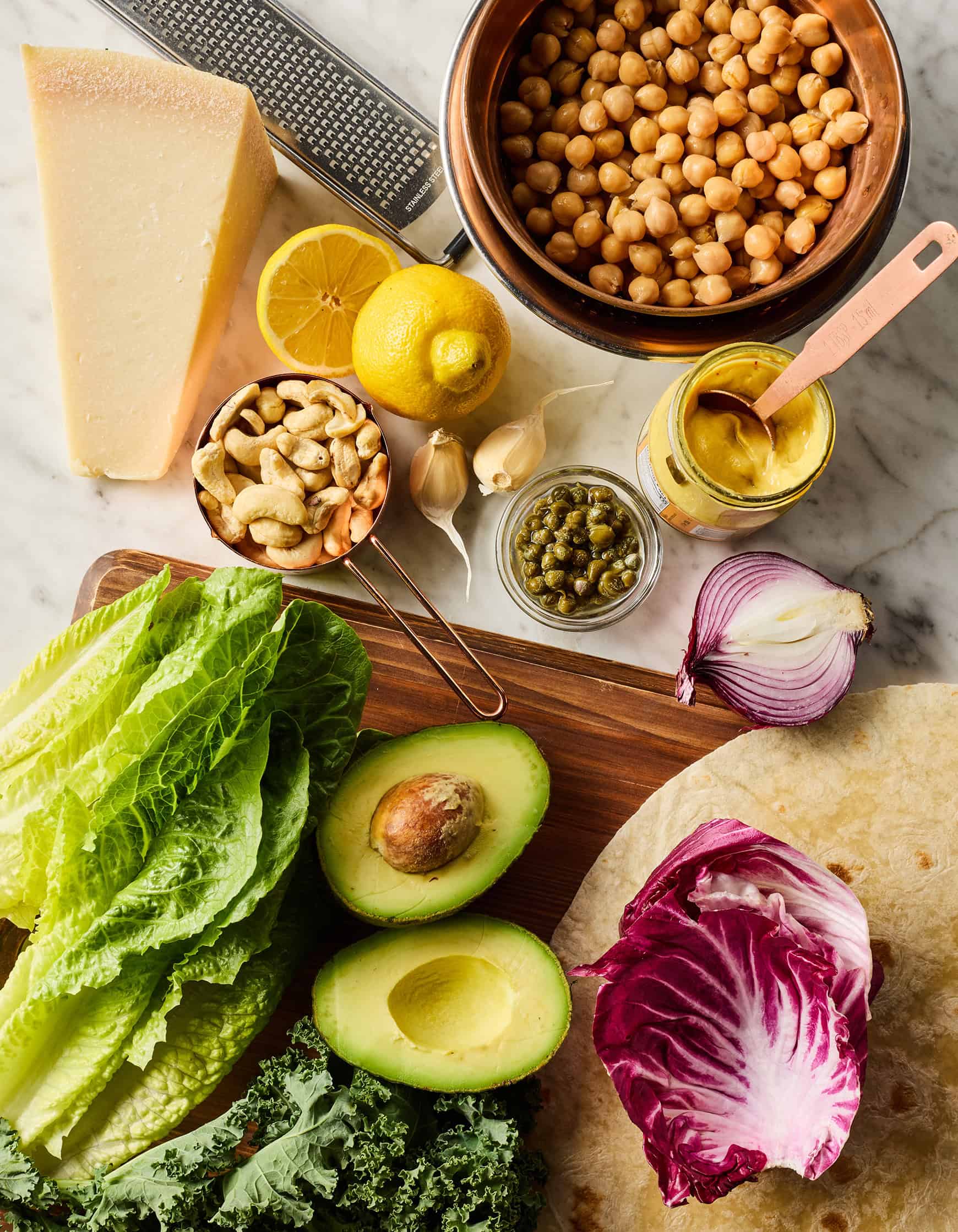 Caesar salad wrap ingredients