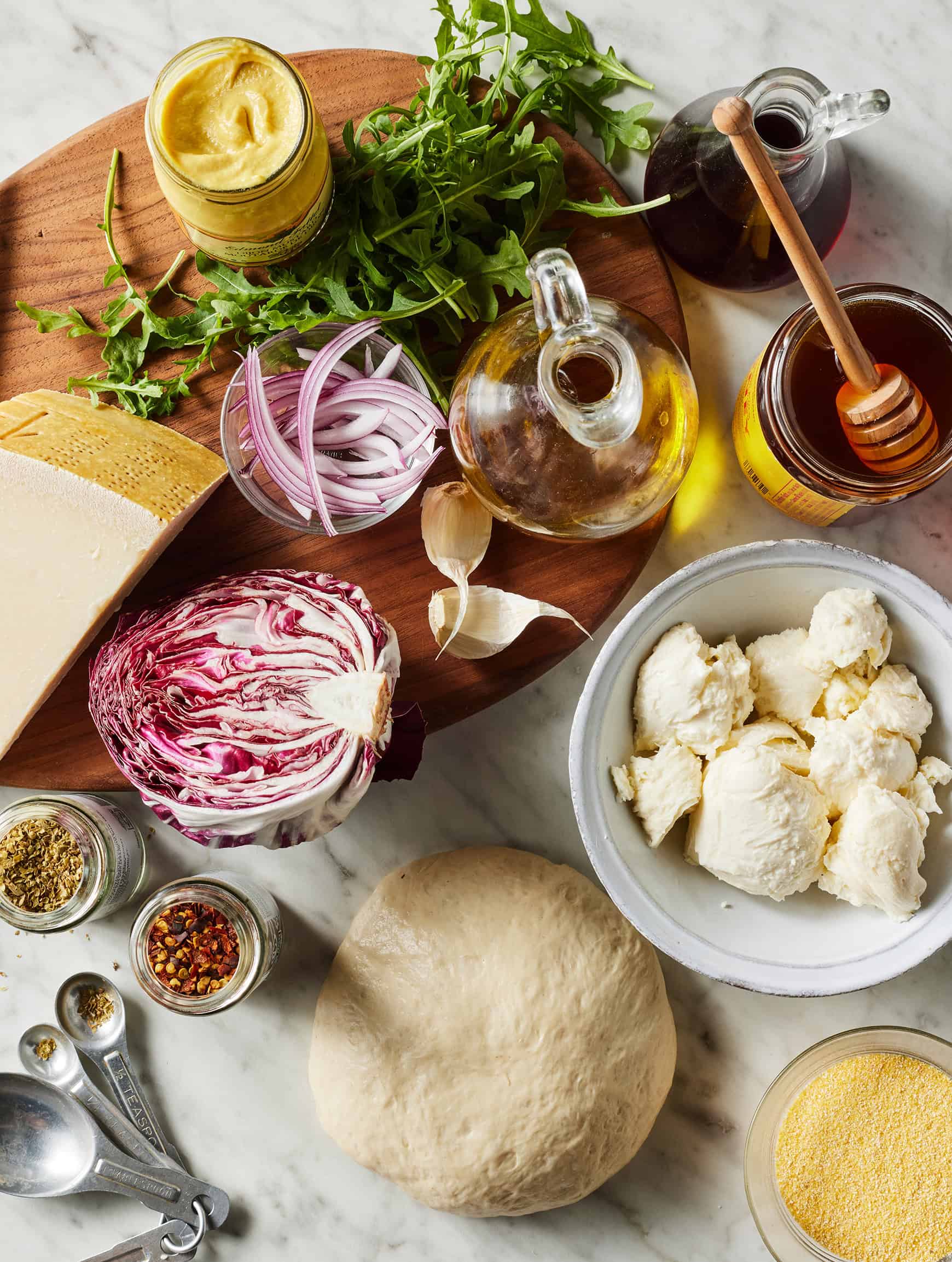 Salad pizza recipe ingredients