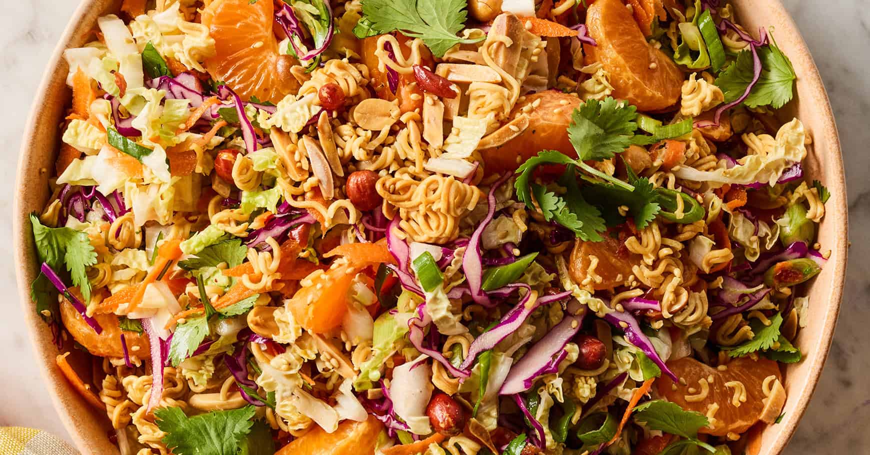 This ramen noodle salad is the cookout side dish that always disappears first