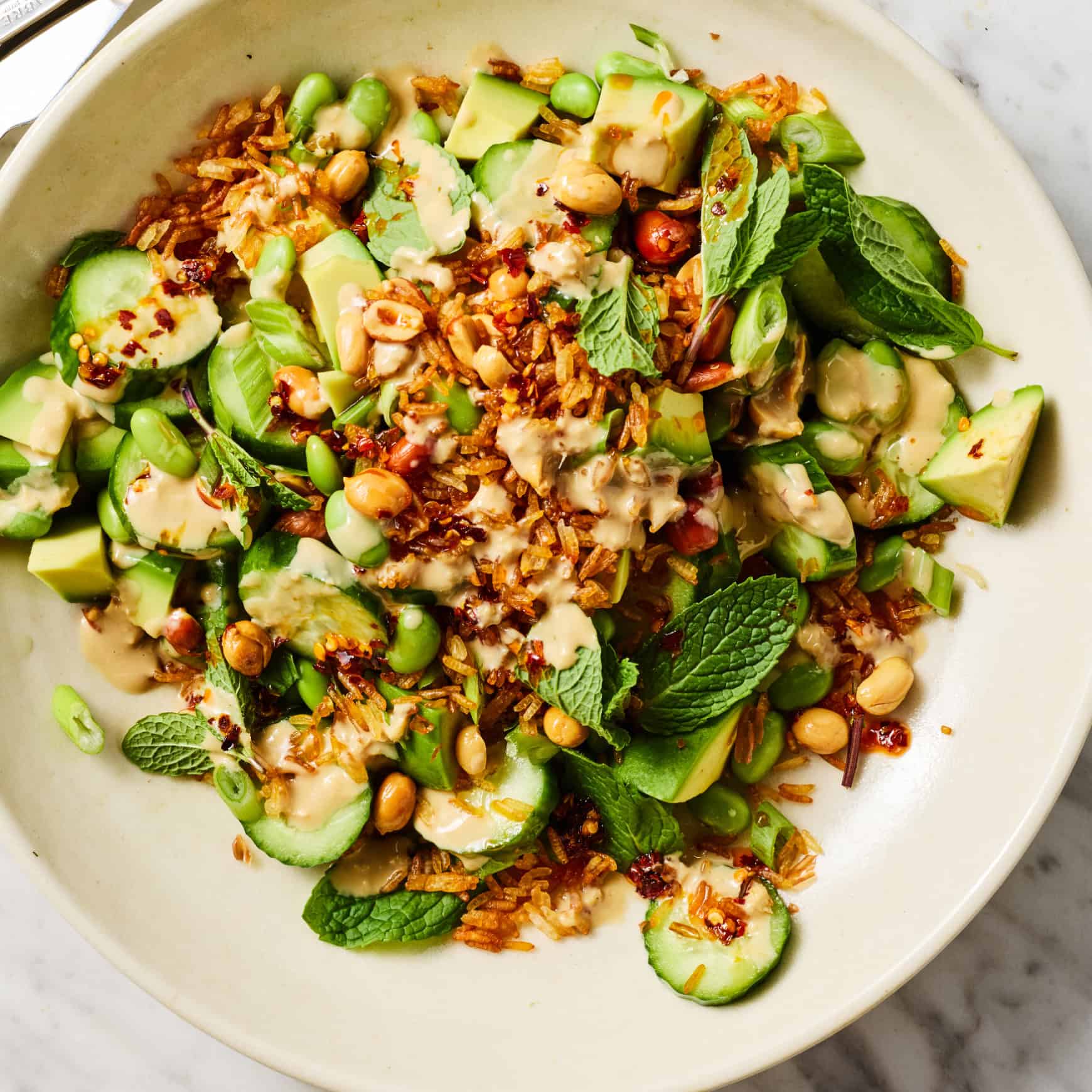 Crispy rice salad recipe