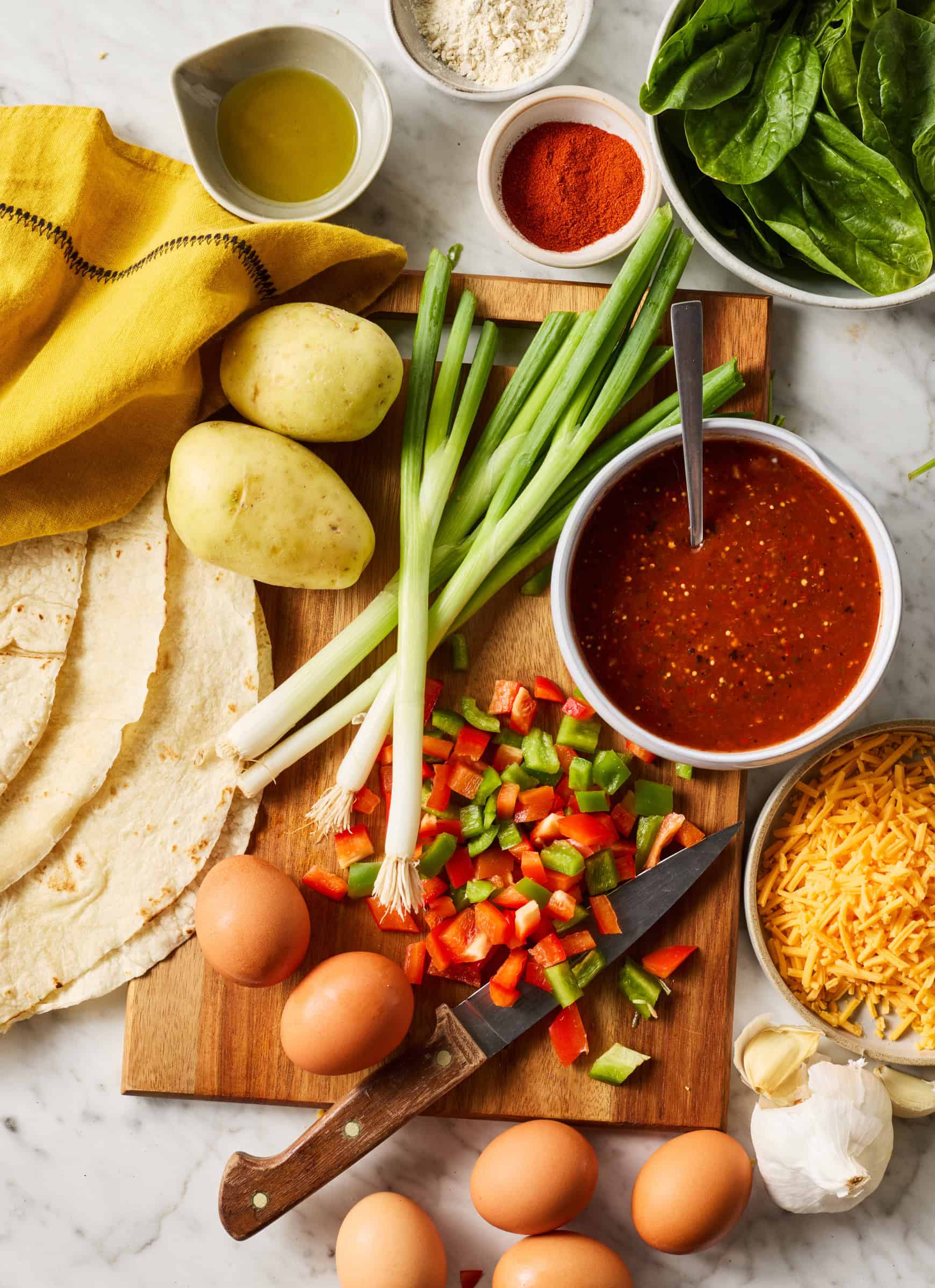 Breakfast burrito recipe ingredients
