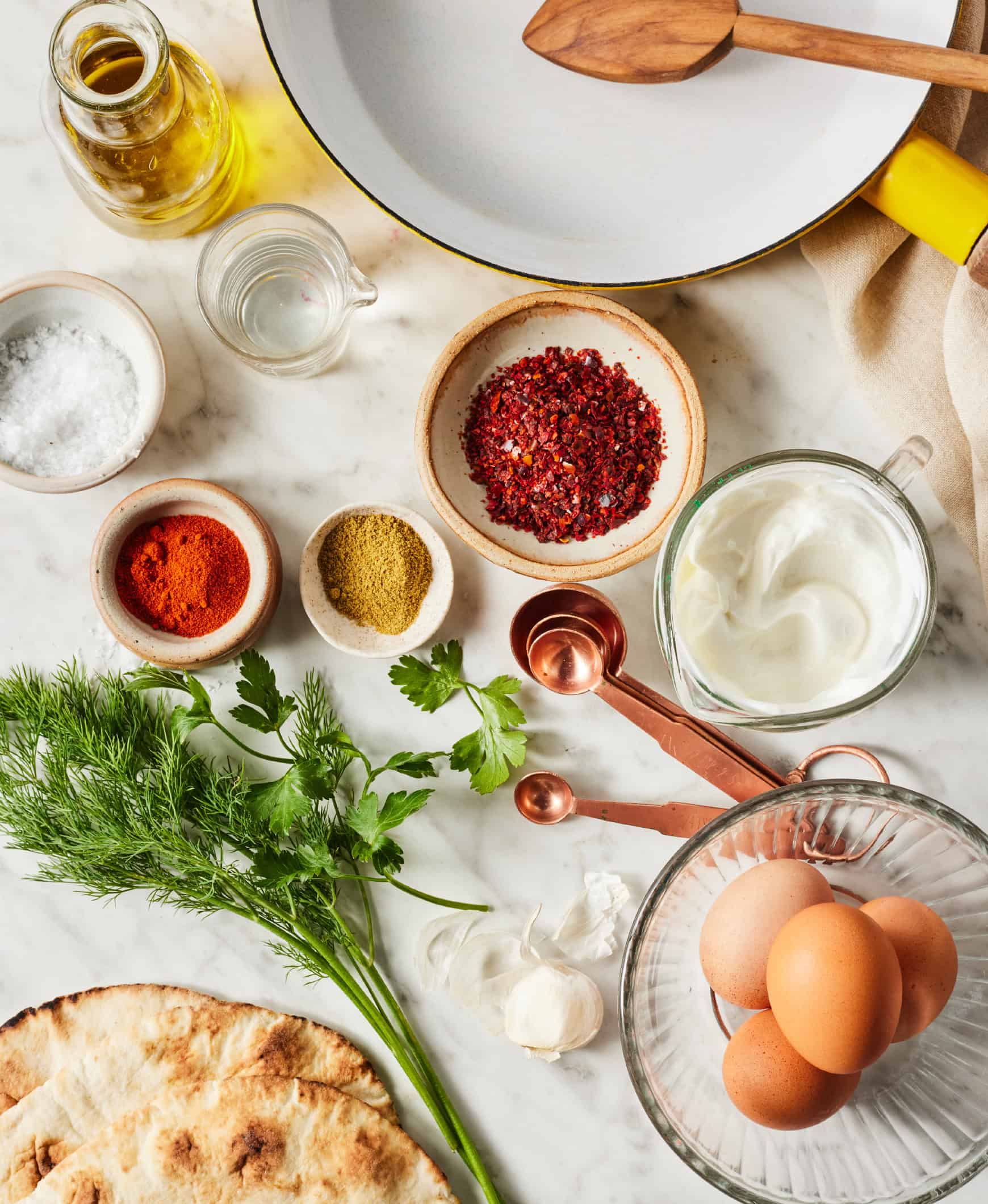 Turkish eggs recipe ingredients
