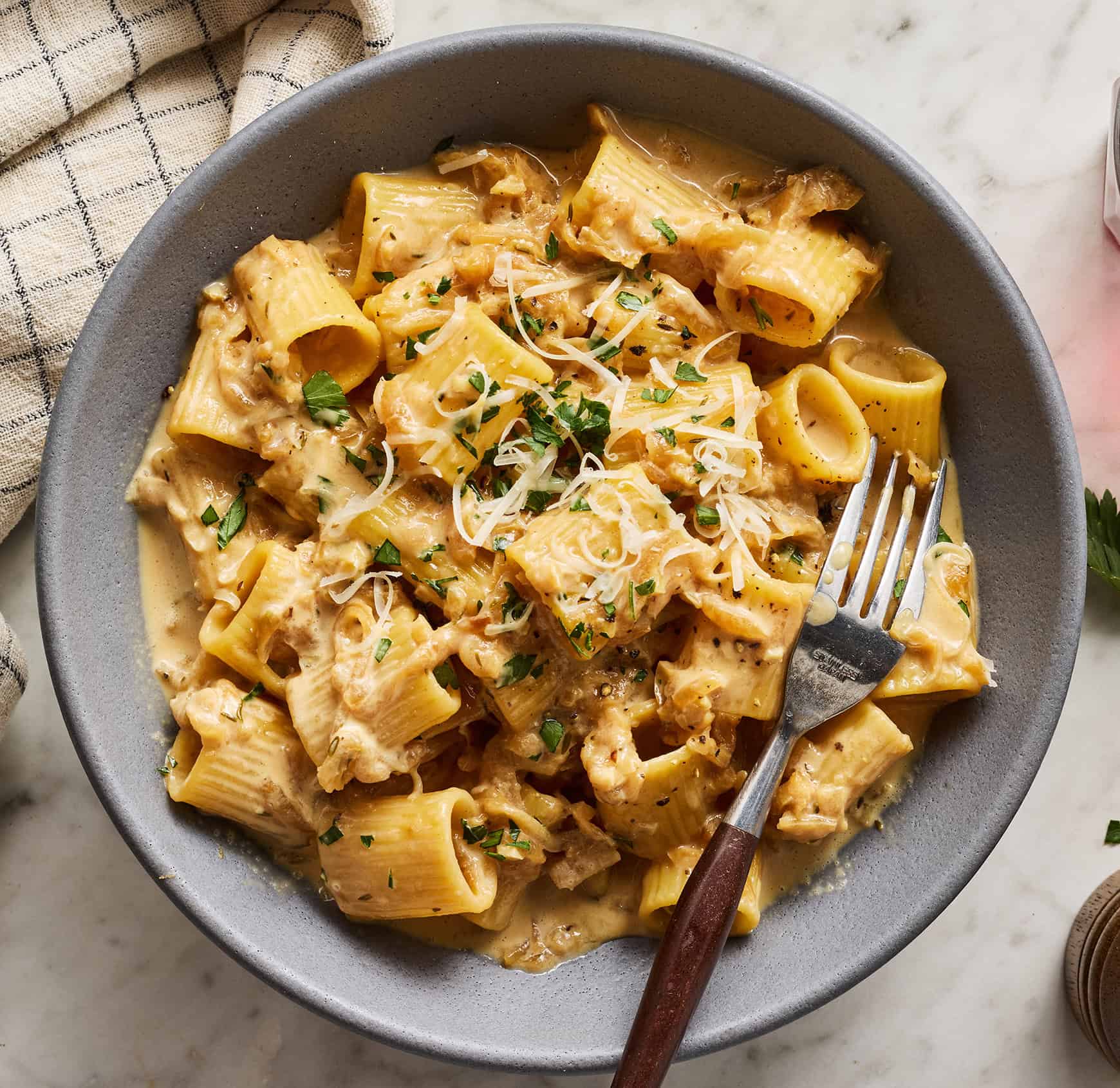 French onion pasta recipe