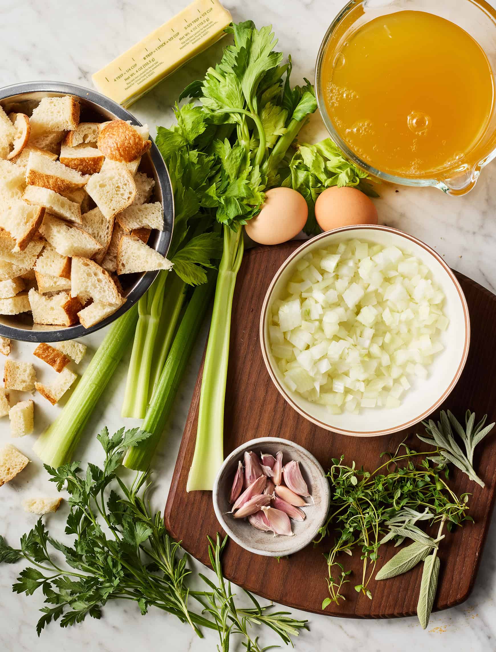 Homemade stuffing recipe ingredients