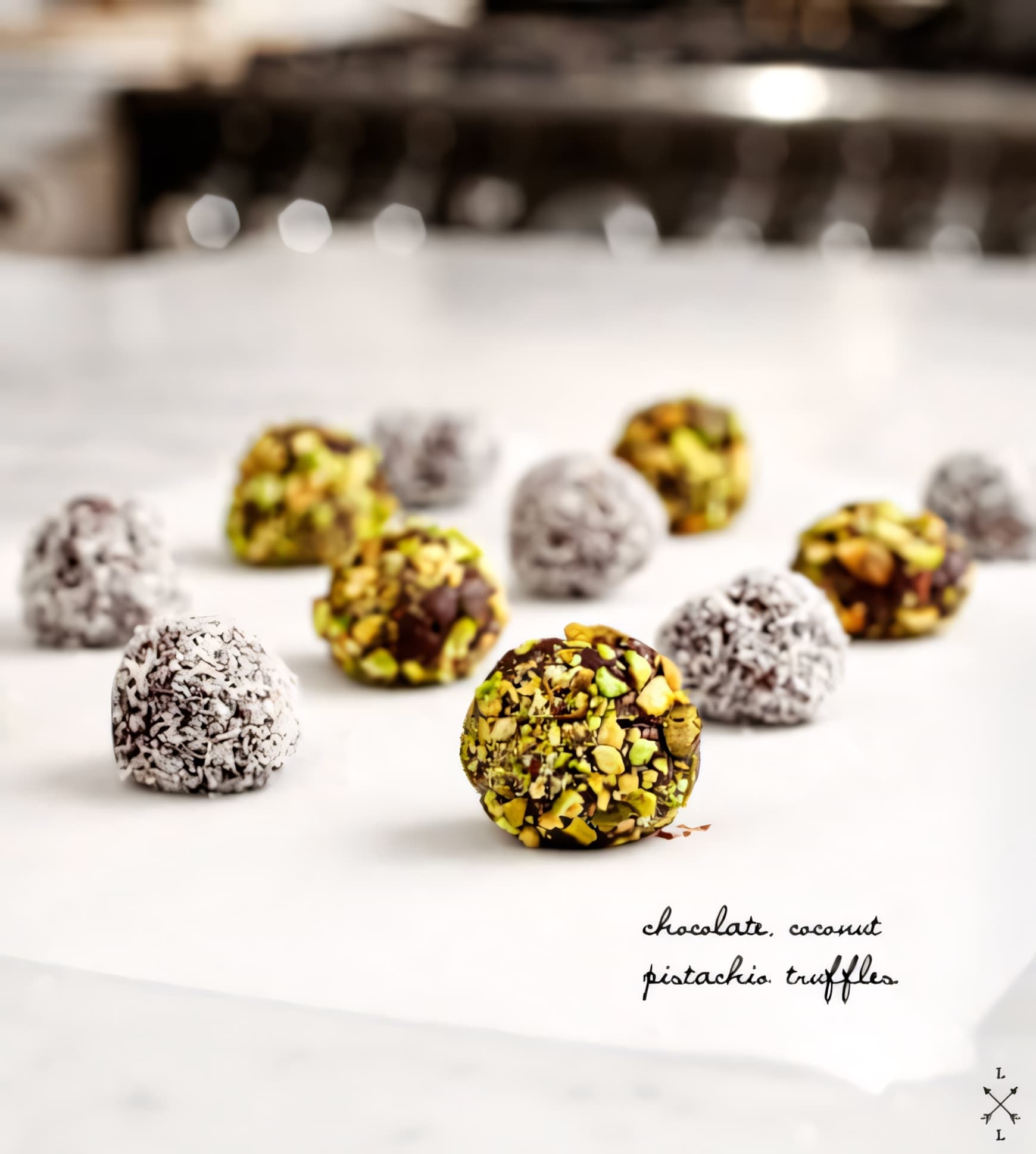 Vegan Pistachio Coconut Truffles