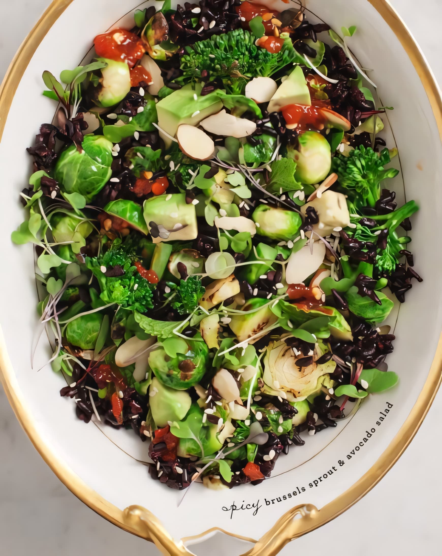 Brussels Sprout & Avocado Salad