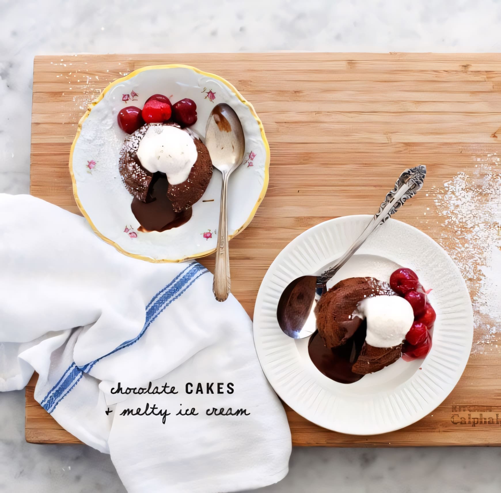 Valentine's Molten Chocolate Cakes